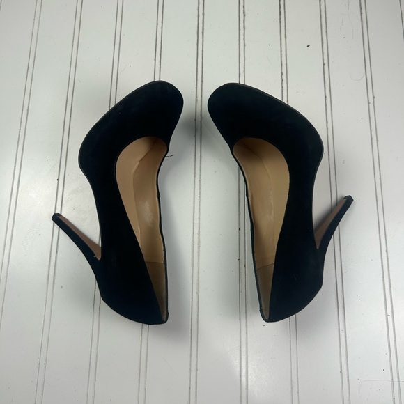 Talbots Black Suede Platform Stiletto Heel Pumps Womenโs Size 7B - Picture 6 of 9